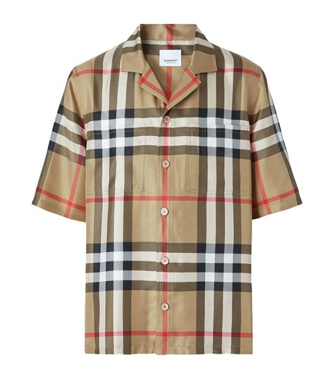 burberry silk shirt men|authentic burberry shirt.